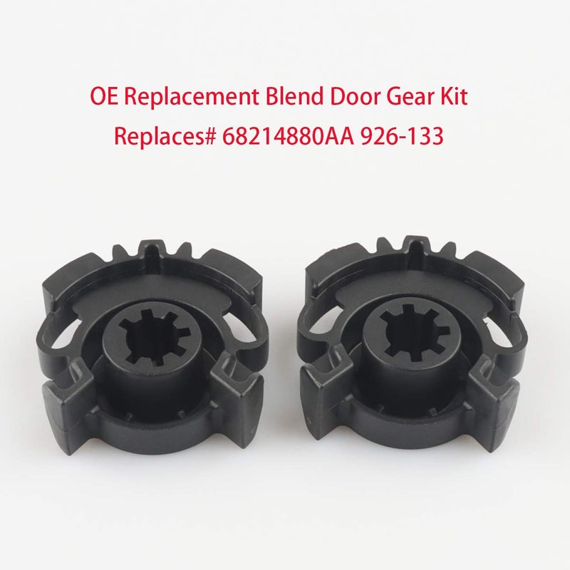 TeileHaus 2PCS HVAC Heater Blend Door Actuator Gear Kit Compatible with Jeep, Dodge - 2011 2012 2013 2014 2015 2016 2017 2018 Grand Cherokee, Durango - Replaces 68214880AA, 926-133, t6247 - Image 2